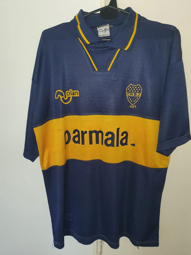Camiseta Boca Juniors Olan 1994 Titular Reliquia #7 Manteca