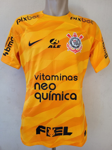 Camisa Corinthians Goleiro Laranja Jogo Jogador 2022 2023