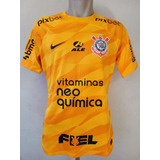 Camisa Corinthians Goleiro Laranja Jogo Jogador 2022 2023