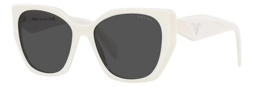 Prada Spr 19z 142-5s0 Square Shape Blanco Gris Degradado