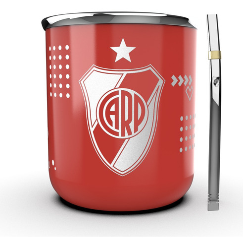 Mate River Plate - Acero Premium - Con Bombilla - Makeni