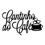Cantinho Do Café Decoração De Parede Madeira Caroá - Preto