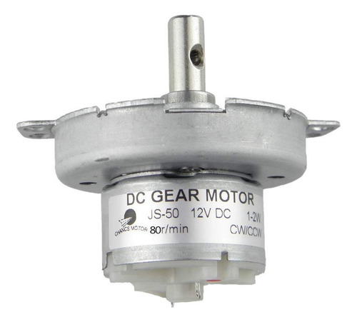 Mini Motor De Engranajes Dc Js-50 De 12 V Dc, 80 Rpm, Cw/ccw