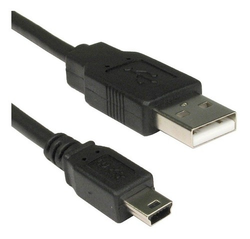 Cable Usb A Mini Usb Cargador Camara-ps3-gps 1.8mts Color Negro