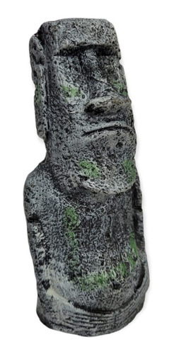 Adorno De Resina Figura Legendaria Moai Chico 