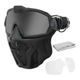 Máscara Óculos Cooler Airsoft Ajustável Anti Embaçante Swat