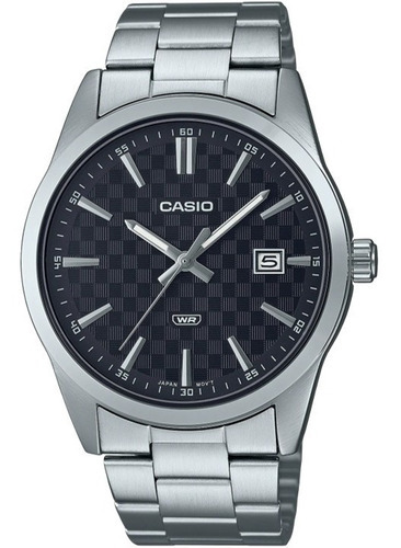 Reloj Casio Plateado De Hombre Mtp-vd03d-1a Análogo Acero 