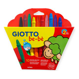 Crayones Giotto Bebe X 10 Colores+sacapuntas Labables Lanus