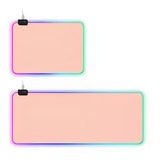 Mousepad Rosa Gamer Led Rgb 7 Cores Grande 80 X 30cm