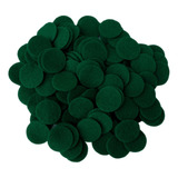 Círculos De Fieltro Verde Oscuro (1.5 Pulgadas - 94 Pi...