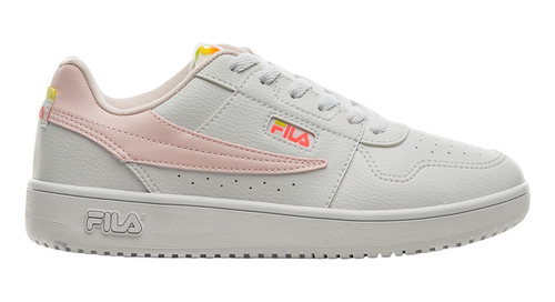 Tênis Fila Acd Classic Feminino Branco E Rosa Original