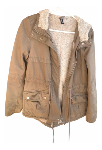 Campera Parka Corderito Importada H&m Mujer Impecable