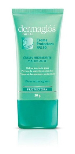 Dermaglos Facial Crema Protectora F30 Piel Mixta A Grasa 50g