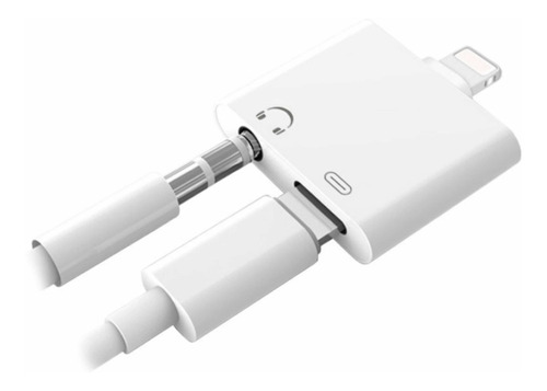 Adaptador Splitter Lightning iPhone Audífonos Y Cargador