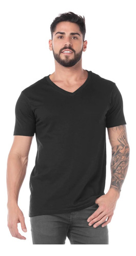 Yazbek Playera Hombre Cuello En   V  Algodon Varios Colores