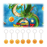 Set 7 Esferas Del Dragon Llaveros Dragon Ball 2.7cm Moda