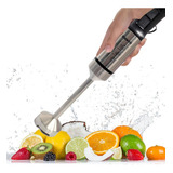 Mixer Minipimer Licuadora Mano Oryx 1200w Dos Potencias Full Color Plateado