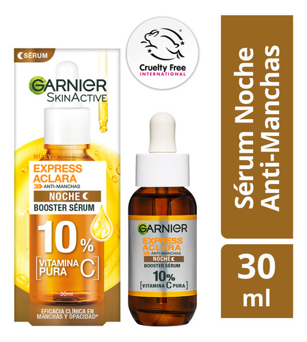 Serum Noche Express Aclara Vitamina C Garnier Para Todo Tipo De Piel De 30ml 30+ Años