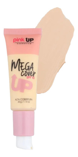 Base Líquida De Maquillaje Mega Cover Pink Up Original