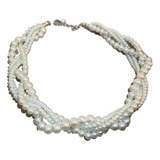 Korean Style Twining Pearl Choker Necklaces For Women