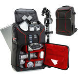 Bolsa Usa Gear Para Camara Dslr,negro Y Rojo/11 X10.5 X6 