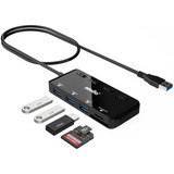 3 Puertos Hub Usb 3.0 Lector De Tarjetas Sd Tf 60cm Atolla