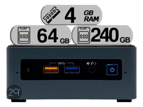 Mini Pc Nuc Intel Dual Core Hdmi Usb Wifi Blueth Gigabit Win