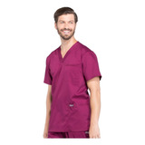 Uniforme Clinico Hombre Cherokee Ww670 Burdeo  Premium Tm