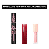 Set Maquillaje Maybelline: Sky High,lifter Gloss,vinyl Ink 