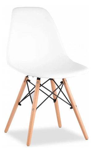 Cadeira De Jantar Mageal Charles Eames Eiffel, Estrutura De Cor Branco, 1 Unidades