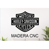 Decoracion Cuadro Harley Davidson Hogar Sala Pared Mdf 6mm