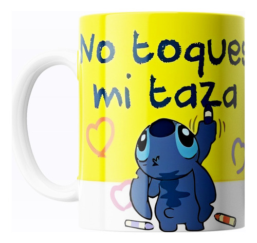 Taza De Café No Toques Mi Taza Stitch Disney 325ml