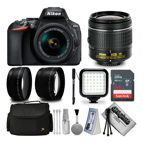 Cámara Dslr Nikon D5600 Incluye Lente Af-p 18-55mm