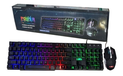 Combo Teclado Mouse Gamer Gc-801 Power Group