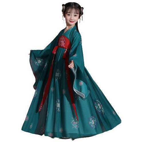 Vestido Tradicional Chino Hanfu De Niña Vestido