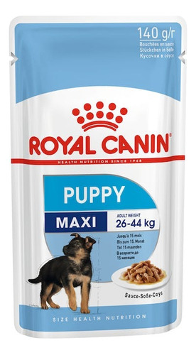 Alimento Royal Canin Maxi Puppy Perro Raza Grande 140gx10un