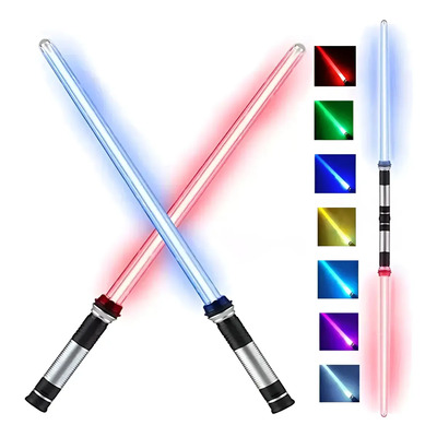 2p Sable Par Star Galaxy Wars Espada Luz Sonido Cambia Color | MercadoLibre