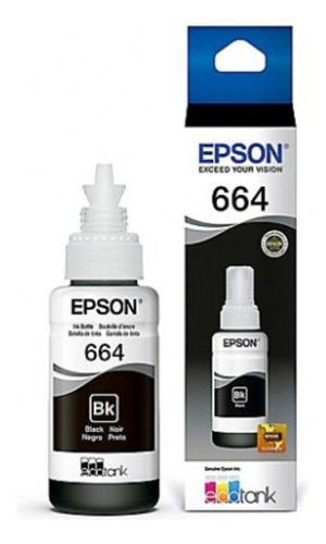 Botella Tinta  664 Epson Original Negra L555 L565 L200 L310 