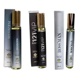 Kit 3 Perfumes Masculinos Zyone Selvagem + 121 Vip Black + Boss Man 28ml Original