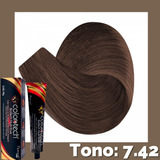 Kit Tinte Color Tech  Semipermanente Tono 7.42 Para Cabello