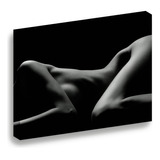 Cuadro Lienzo Canvas Mujer Silueta Desnudo Foto Sala 60*80cm