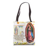 Virgen De Guadalupe Lindo Mensaje Familiar Bolsa De Tela
