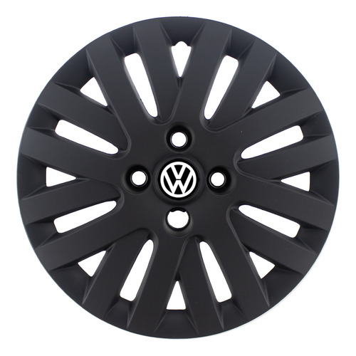 Tasa Volkswagen Gol Trend Con Logo Negra Mate