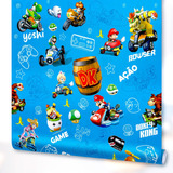 Papel De Parede Decoração Infantil Super Mario Bros Luigi 3m