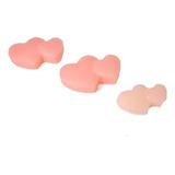 Molde Forma Silicone Dois Corações 3cav. Ib-838