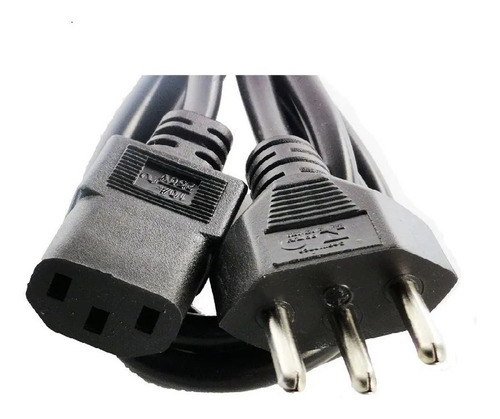 Cabos De Força Tripolar Ac Pc 3x0,75mm Plug 1 Metro