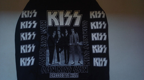 Kiss Dressed Kill Playera Manga Larga Aerosmith Led Zeppelin