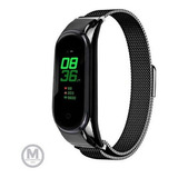 Pulseira Mi Band 5 Aço Inox Magnética Metal C/ Engate Seguro