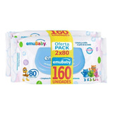 Toallitas Húmedas Emubaby Premium - Pack 80 X 2