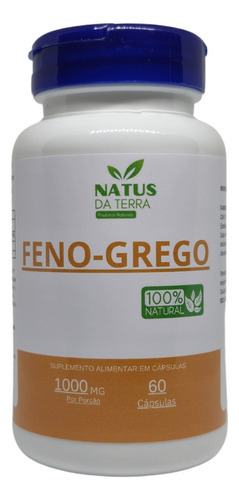 Suplemento Alimentar De Feno Grego 60 Cápsulas Original 